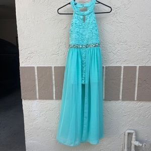 COPY - Girls Teal Dress